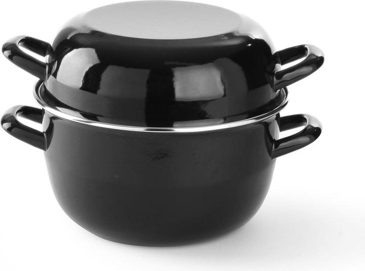 Produktbild Hendi Muscheltopf, emailliert (26 cm, Kochtopf, Emaille, Edelstahl)