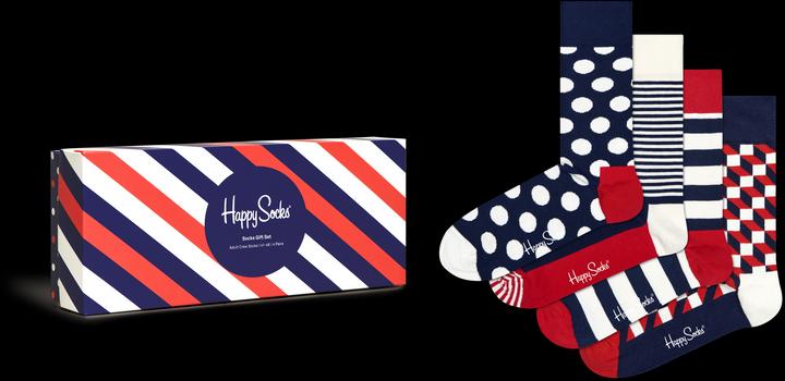 Actual product image Happy Socks Classic Navy Gift Set (pack of 4, 36 - 40)