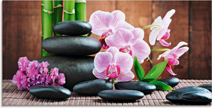 Produktbild Artland Spa Konzept Zen Steinen Orchideen T5OO (100 x 50 cm)