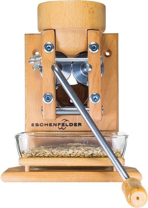 Actual product image Eschenfelder Grain crusher wall model with wooden hopper -