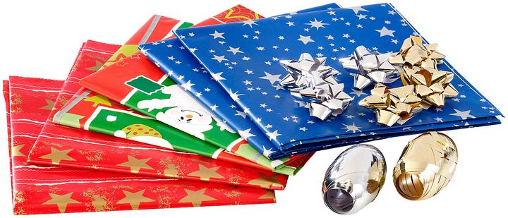 Image du produit Infactory Kit d'emballage cadeau 14 pièces Noël (Ruban, 14 x)