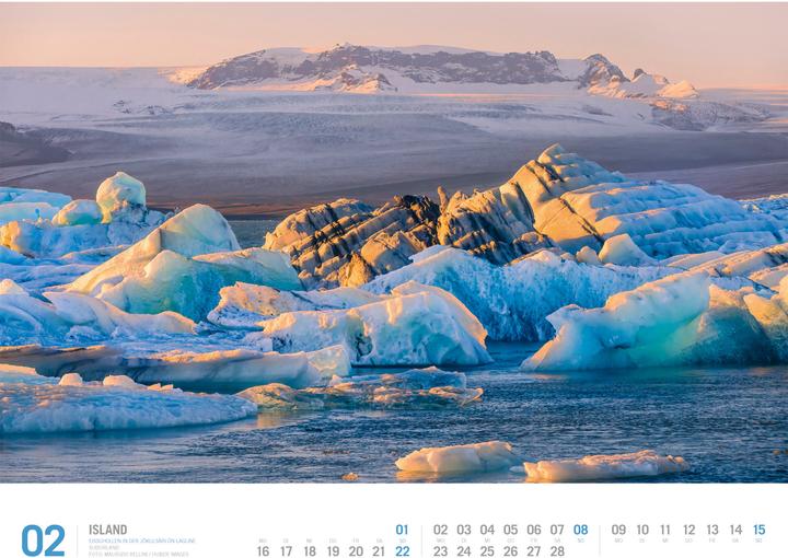 Immagine prodotto Island - Unterwegs zwischen Gletschern und Geysiren Kalender 2026 (54 x 42 cm, Copertina rigida, Tedesco)