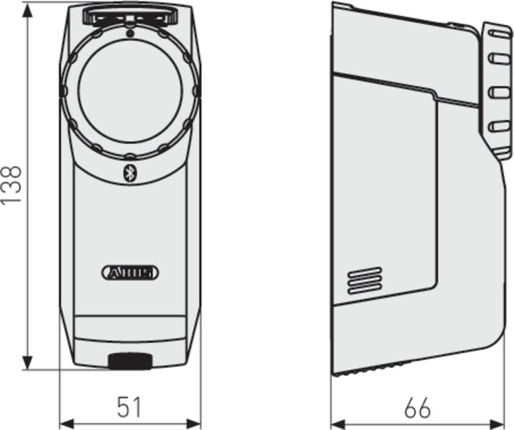 Actual product image Abus Bluetooth door lock actuator HomeTec Pro CFA3100, black (Bluetooth)