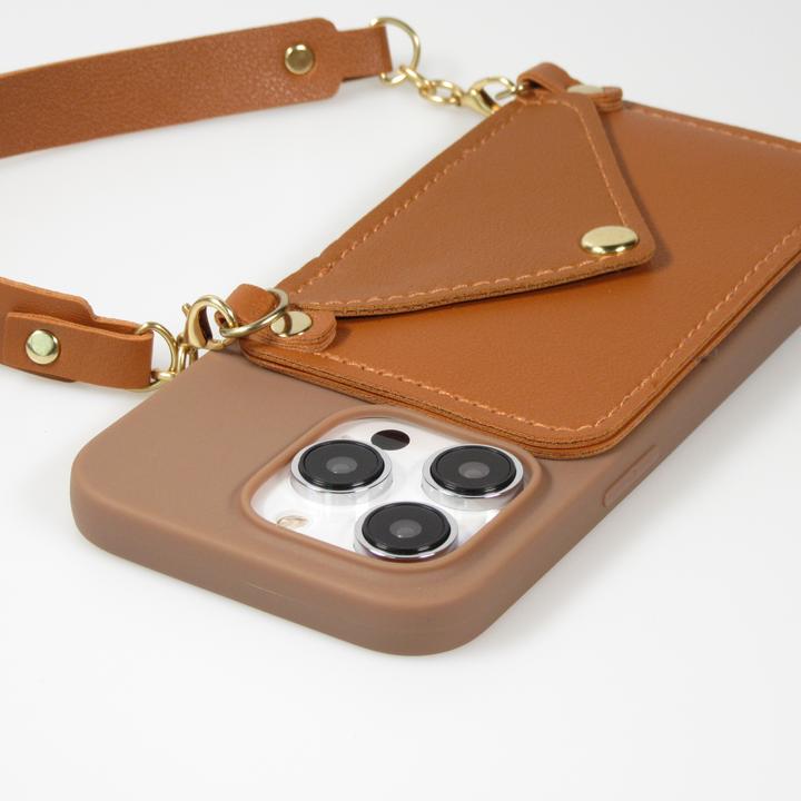 Immagine prodotto PhoneLook Coque Silicone soft touch avec pochette à cartes ou argent en cuir et lanière intégrée (Apple iPhone 14 Pro)
