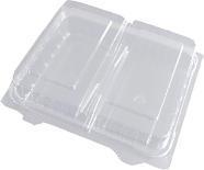 Image du produit MultiLine Smørrebrødsbakke 2-rum L160xl140xH50mm RPET clair,6 pk x 44 stk/krt