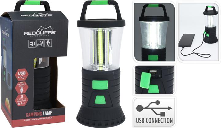 Produktbild Redcliffs Camping Lampe Gummiert – USB-C Aufladung