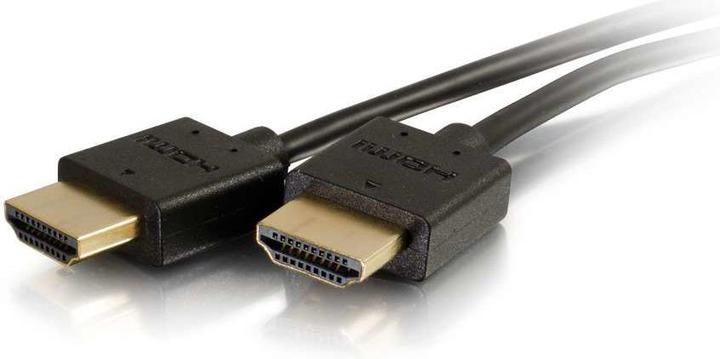 Immagine prodotto C2G 0,6 m di cavo HDMI ultra flessibile ad alta velocità con connettori a basso profilo (0.60 m, HDMI)
