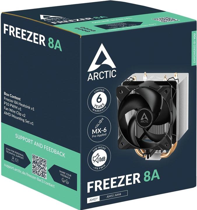 Image du produit Arctic Freezer 8A CPU Cooler AM4/AM5 (136 mm)