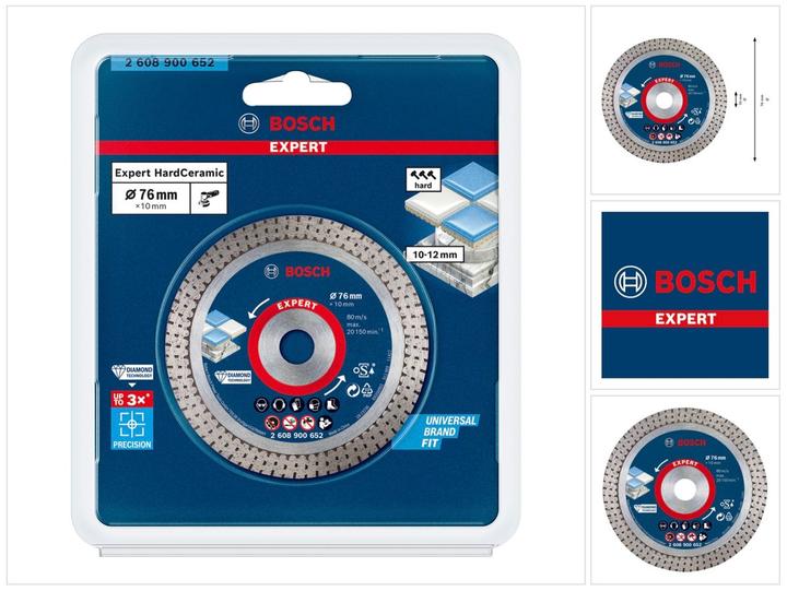 Actual product image Bosch Professional Zubehör Expert HardCeramic 76 mm diamond cutting discs 76 x1.5 x 10 mm
