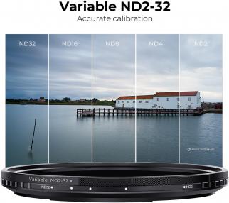 Image du produit K&F Concept Grauer einstellbarer Magnetfilter Nano-X MRC Fader ND2-32 - 72 mm (72 mm, Filtre gris neutre, 72 mm)
