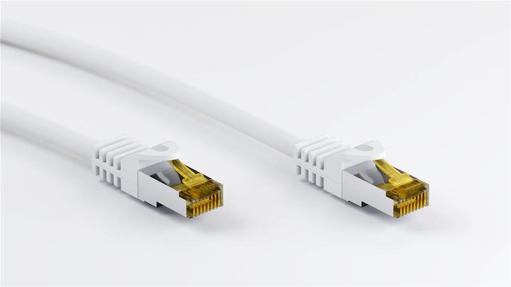 Productafbeelding Goobay GoobayCat.7 Raw cable patchkabel, S/FTP (PiMF), Wit, 0,5 m (S/FTP, CAT7, 0.50 m)