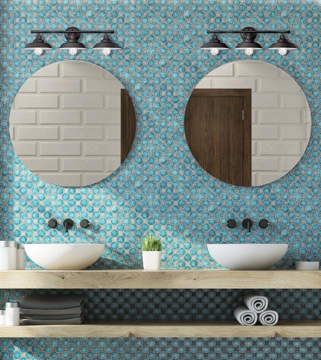 Image du produit Westinghouse Applique murale Iron Hill bronze huilé triple foyer (E27)