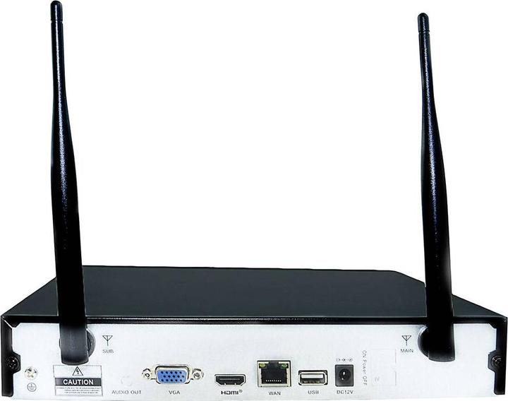 Image du produit Inkovideo Kit caméra de surveillance WLAN IP 4 canaux avec 2 caméras 1920 x 1080 pixels (1920 x 1080 Pixels)