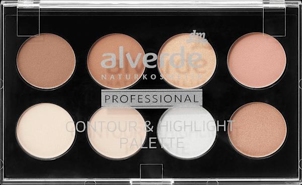 Actual product image dm alverde Professional Contour & Highlight Palette