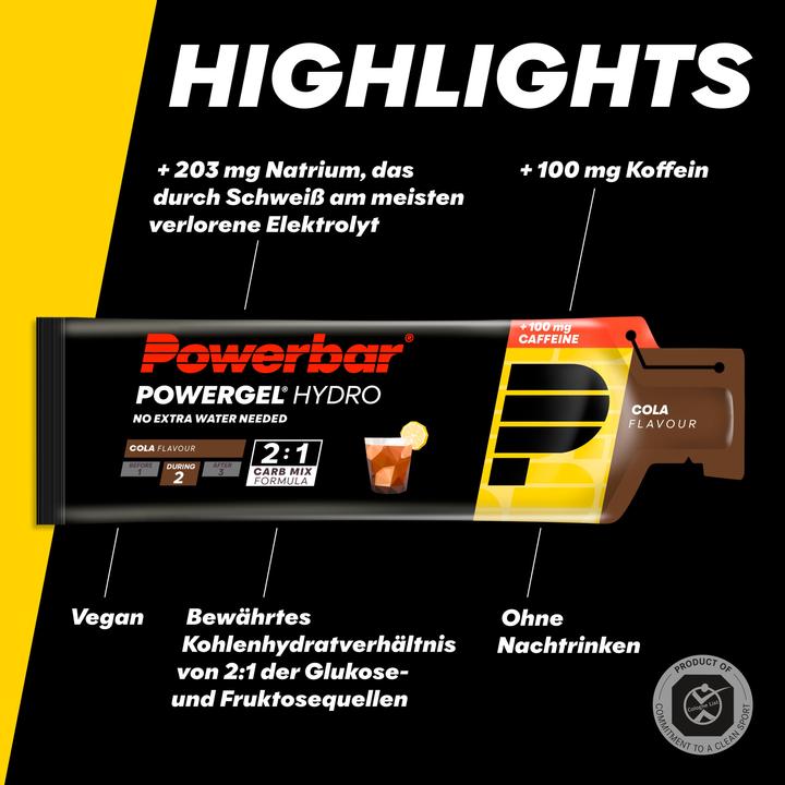 Immagine prodotto Powerbar PowerGel Hydro (Caffeina, Cola, 24 pz., 1850 g)