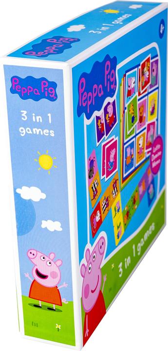 Produktbild Selecta Spielzeug Peppa Pig 3n1 Memo Lotto Domino (Deutsch, Französisch, Norwegisch, Polnisch, Finnisch, Schwedisch, Englisch)