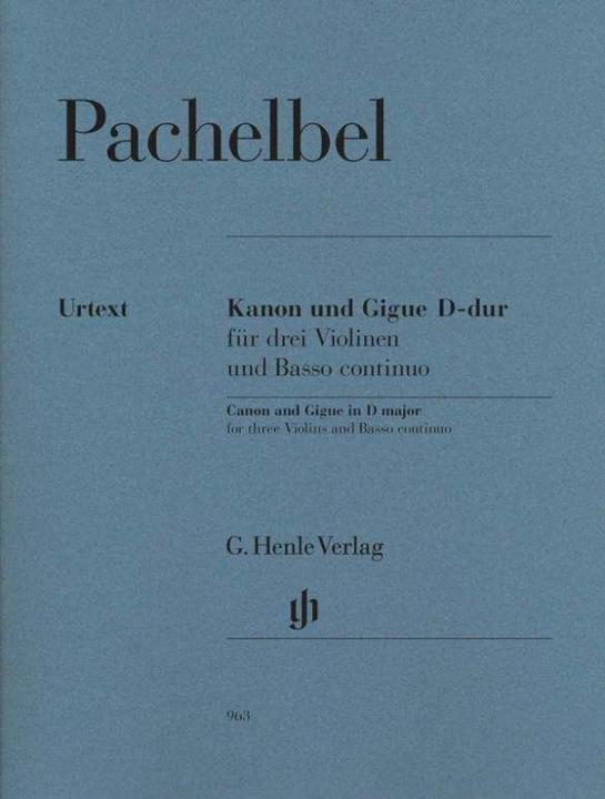 Image du produit Canon et Gigue en ré majeur pour 3 violons et basse continue (Anglais, Français, Johann Pachelbel, Norbert Müllemann, 2011)