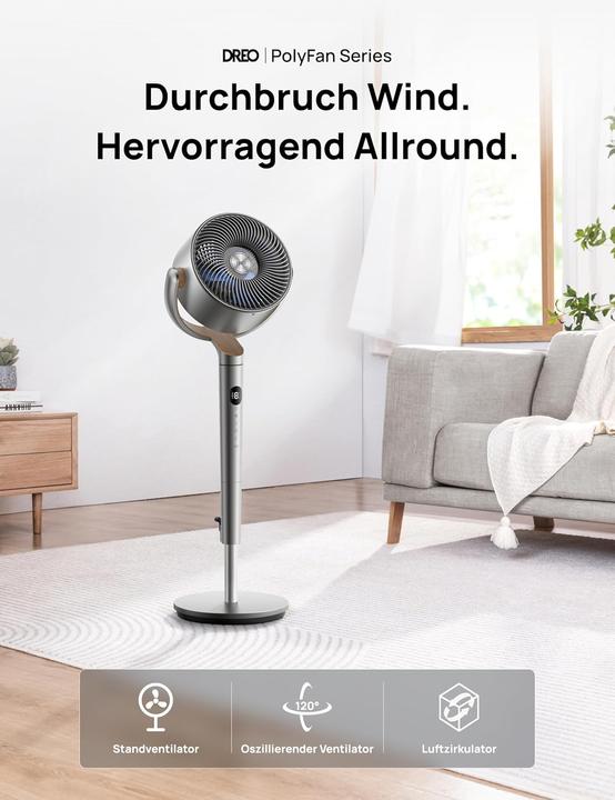 Actual product image Dreo PolyFan Standventilator (23 dB)