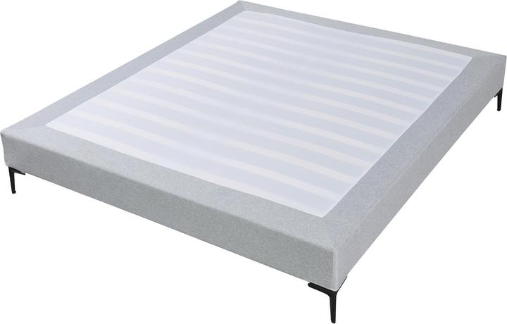 Produktbild En.Casa Doppelbett Lilla Textil 180x200 cm Hellgrau (180 x 200 cm)