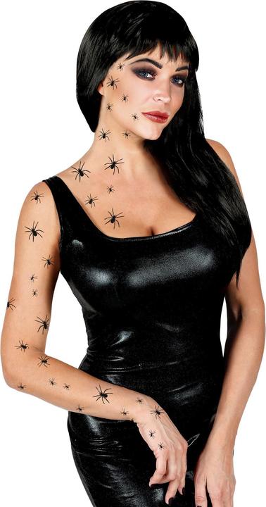 Actual product image Widmann Spiders tattoos 32 pcs.