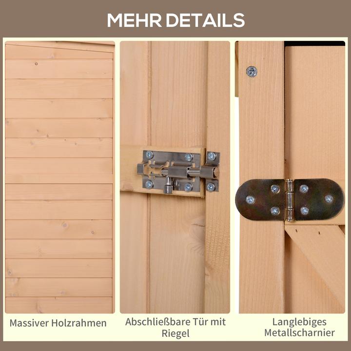 Actual product image Outsunny Tool shed with shelves