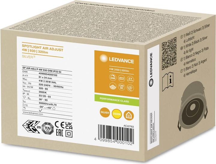 Image du produit Ledvance Spot encastré à LED (320 lm)