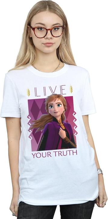 Immagine prodotto Disney Frozen 2 Anna Live Your Truth Maglietta Ampia Donna (S)