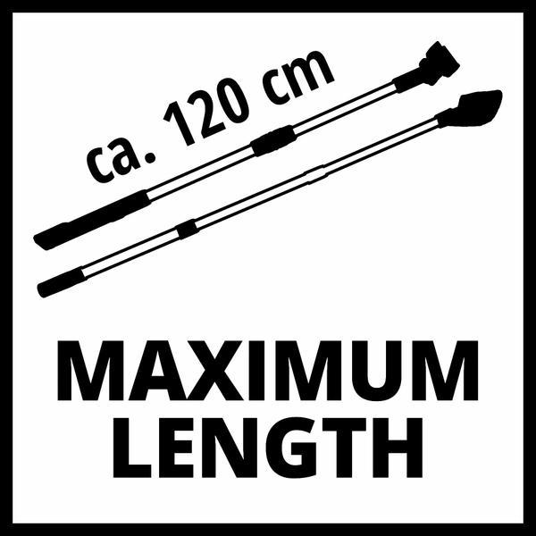 Actual product image Einhell Brillianto telescopic pole set