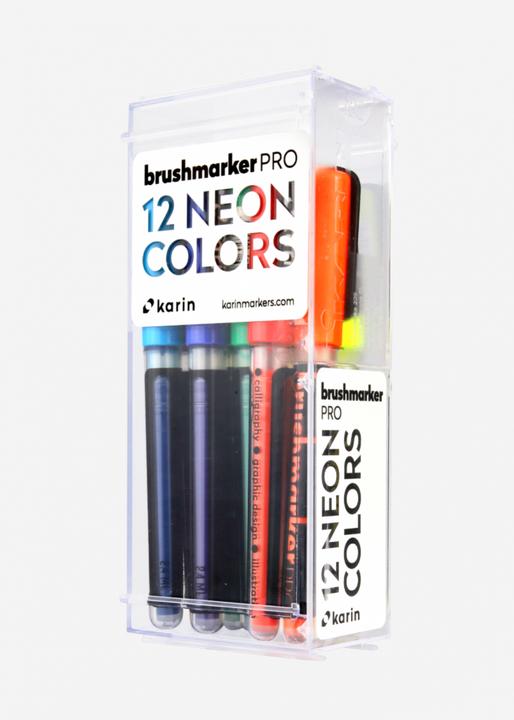 Image du produit Karin Brush Marker Pro (Multicolore, Orange fluo, 12 x)