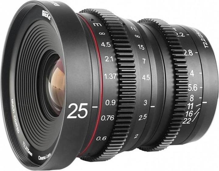 Actual product image Meike 25mm T2.2-22 Sony E-Mount Cine Lens (Sony E, APS-C / DX)