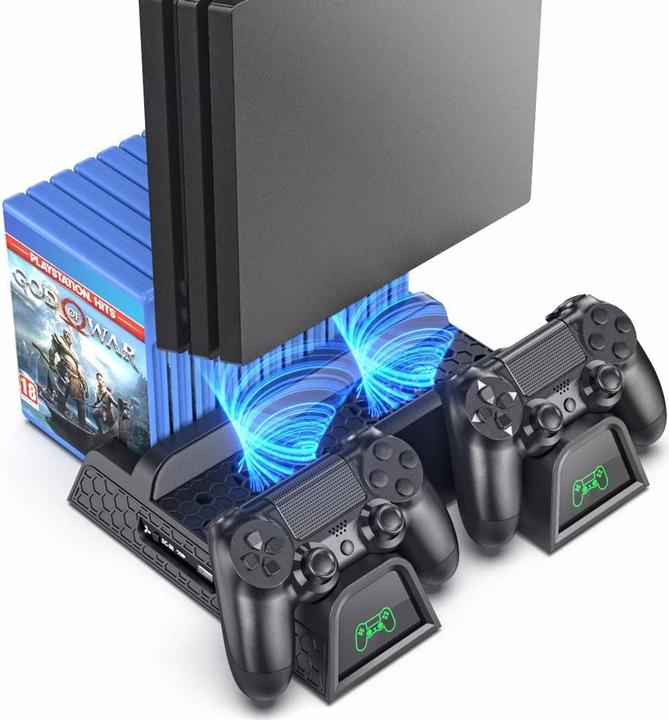 Oivo Supporto per PS4 con stazione di ricarica per controller (PS4)