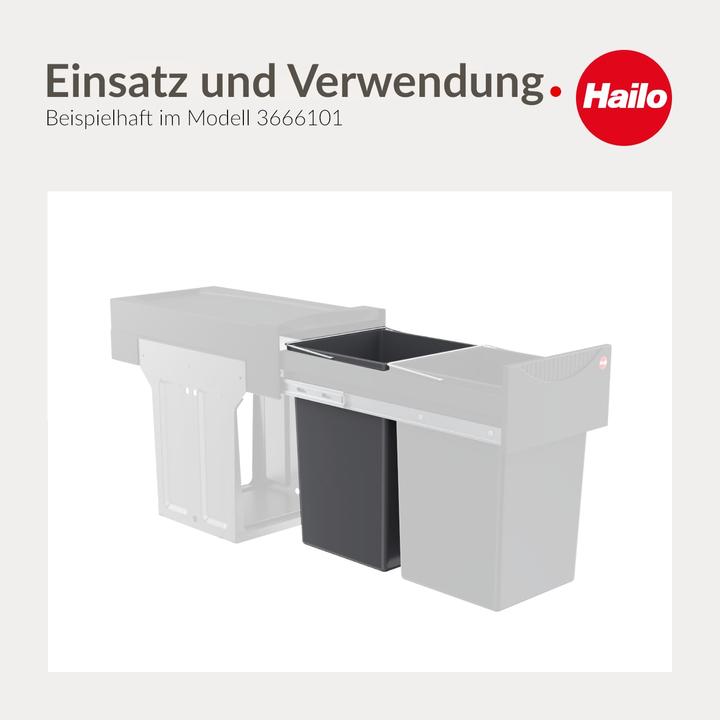 Actual product image Hailo 1008879 Inneneimer-Set für Tandem und Terzett (30 l)