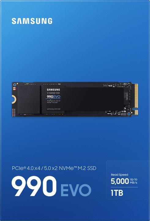 Produktbild Samsung 990 EVO (1000 GB, M.2 2280)