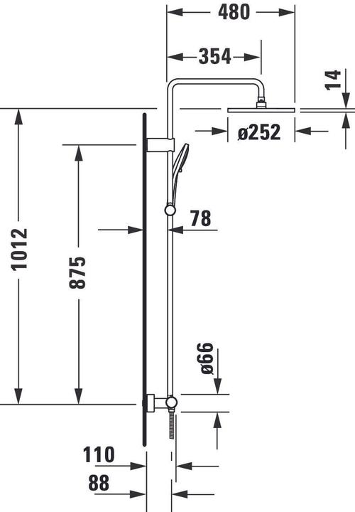 Actual product image Duravit Shower Systems Shower system