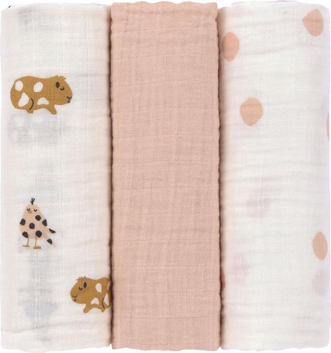 Produktbild Lässig 3er Windeltuch L'Mateys spicy orange (85 cm, 85 cm)
