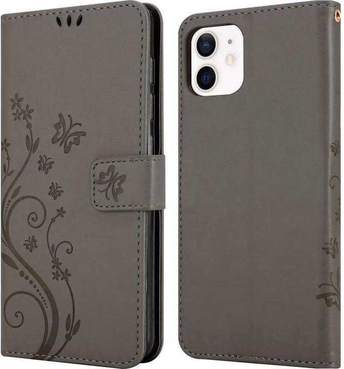 Actual product image Cadorabo Flower Book cover (Apple iPhone 12 mini)