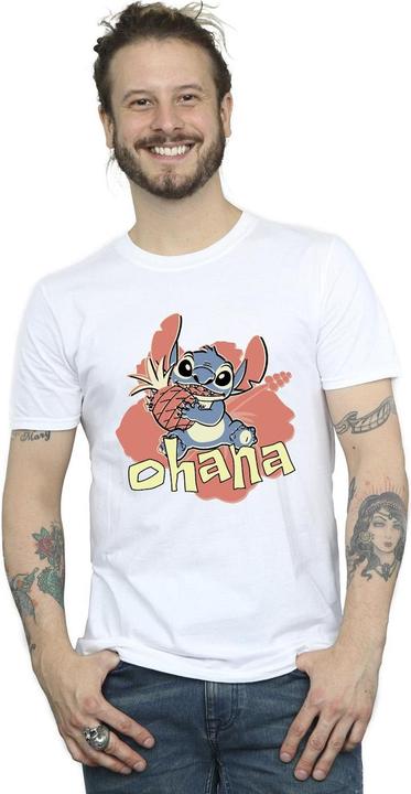 Image du produit Disney - T-shirt LILO AND STITCH OHANA PINEAPPLE - Homme (L)