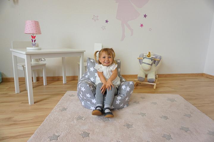 Produktbild Knorrtoys Kindersitzsack - "Grey white stars" (Kindersessel)