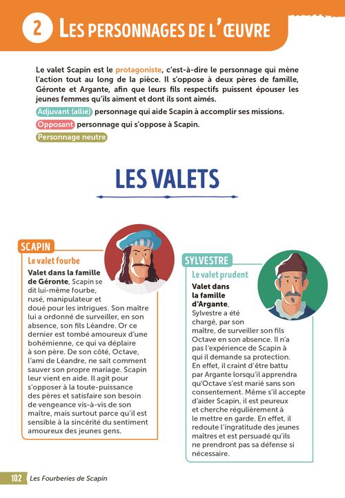 Produktbild Les fourberies de Scapin (Französisch, Cécile Meneu, Molière, Anne-France Grénon, 2022)