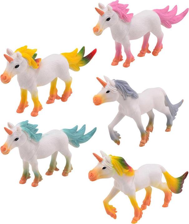 Actual product image Johntoy Unicorn play figures, 5pcs.