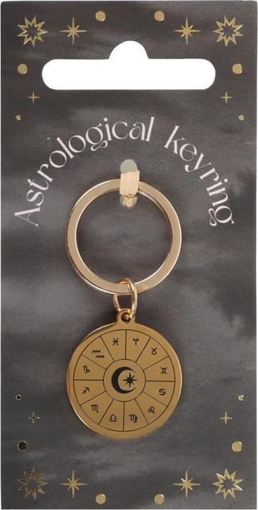 Actual product image Something Different Astrology Wheel Keyring