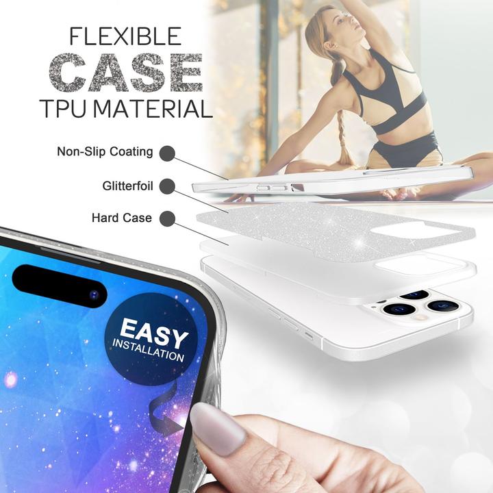 Produktbild Nalia Glitzer Hülle (Apple iPhone 14 Pro)