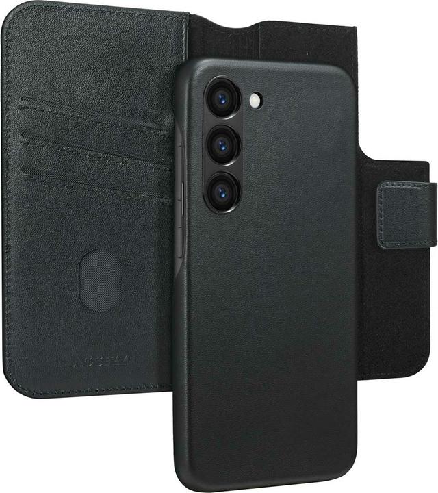 Image du produit Accezz Leather Bookcase 2-in-1 met MagSafe Samsung Galaxy S23 - Onyx Black (Samsung Galaxy S23+)