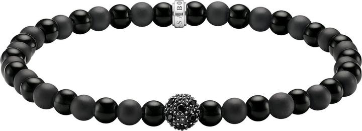 Image du produit Thomas Sabo Talisman Bracelet énergie positive obsidienne (19 cm, Argent 925)