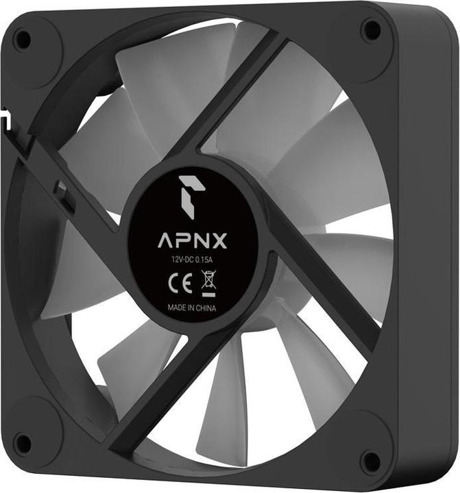 Image du produit APNX FP1-120 Ventilateur PWM, ARGB - 120mm, noir (120 mm, 1 x)