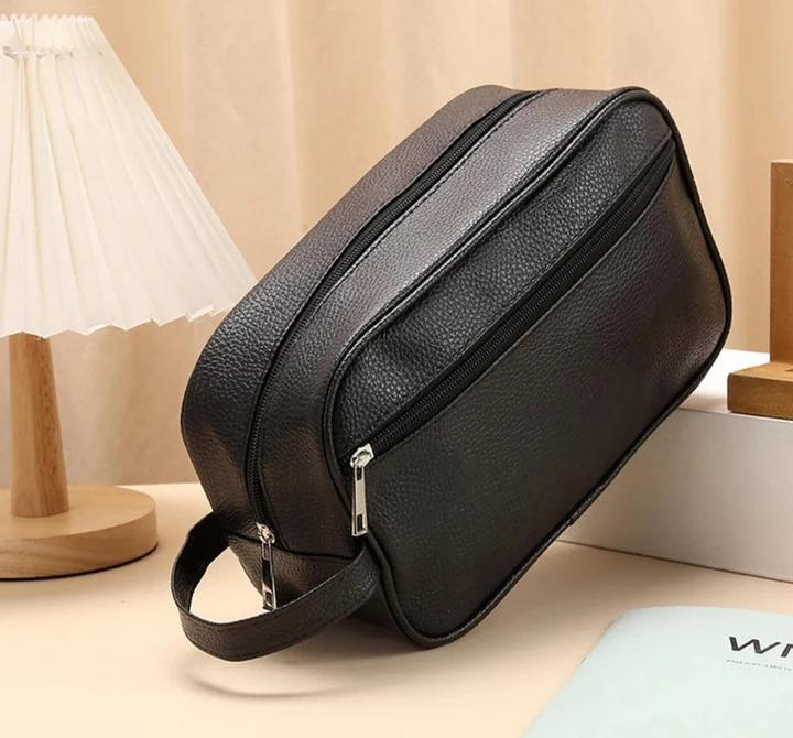 Immagine prodotto Only-Bags.Store Borsa da viaggio per cosmetici Borsa in pelle PU di grande capacità con cerniera per il trucco