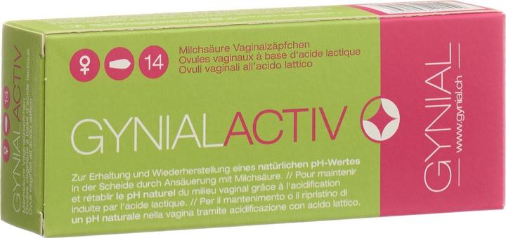 Immagine prodotto GynialActiv Supposte vaginali di acido lattico. (Supposte vaginali)