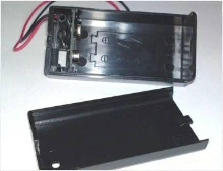 Actual product image OEM Battery holder for 1 pc. 9V-block with solder cable