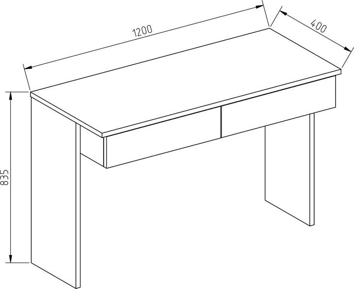 Actual product image Vicco Azur (120 x 40 x 84 cm)