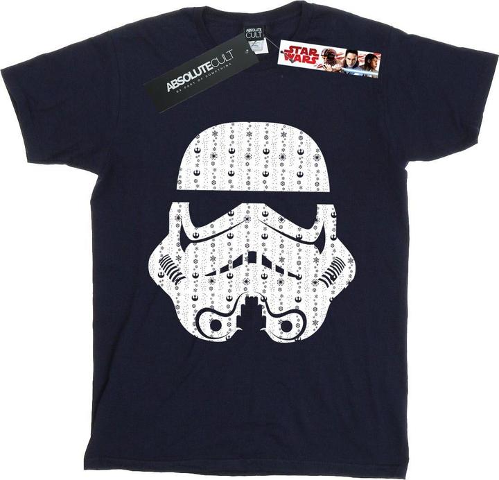 Star Wars Christmas Stormtrooper Helmet TShirt Jungen